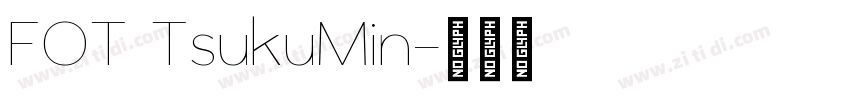 FOT TsukuMin字体转换